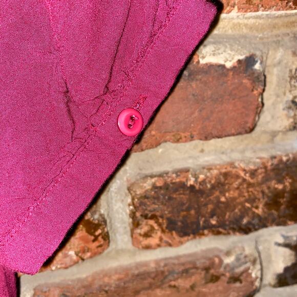 Saint & Noble Maroon Red Rayon Short Sleeve Mini Dress Women's Size Small - Picture 5 of 5